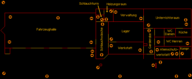 Karte des Gerätehauses